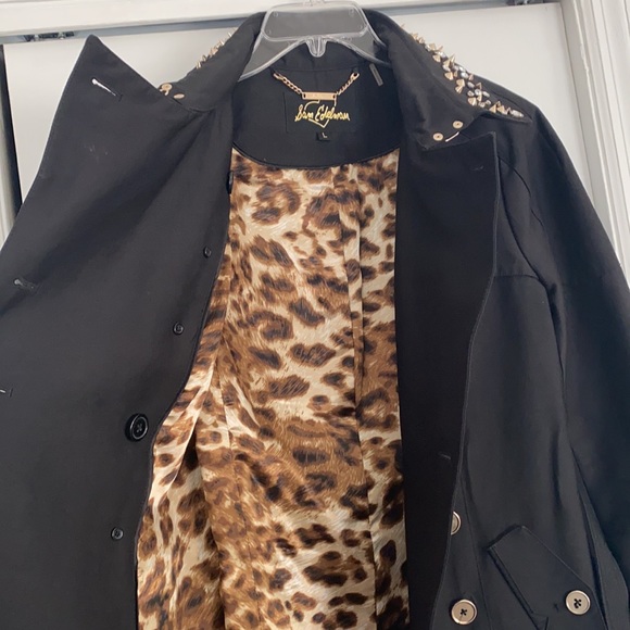 Sam Edelman Black Studded Peacoat - Picture 3 of 4